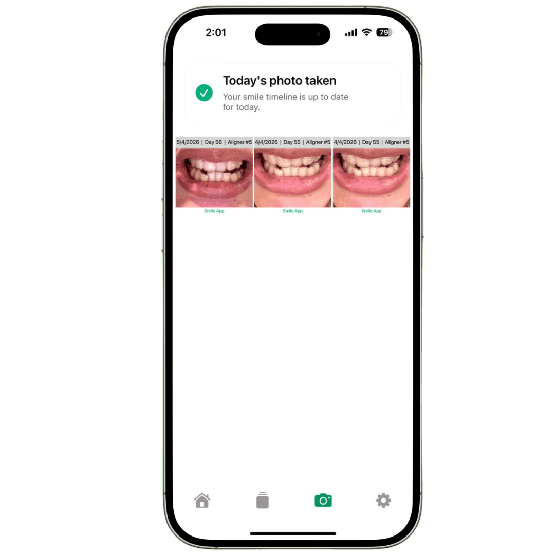 Smilo photo timeline screen
